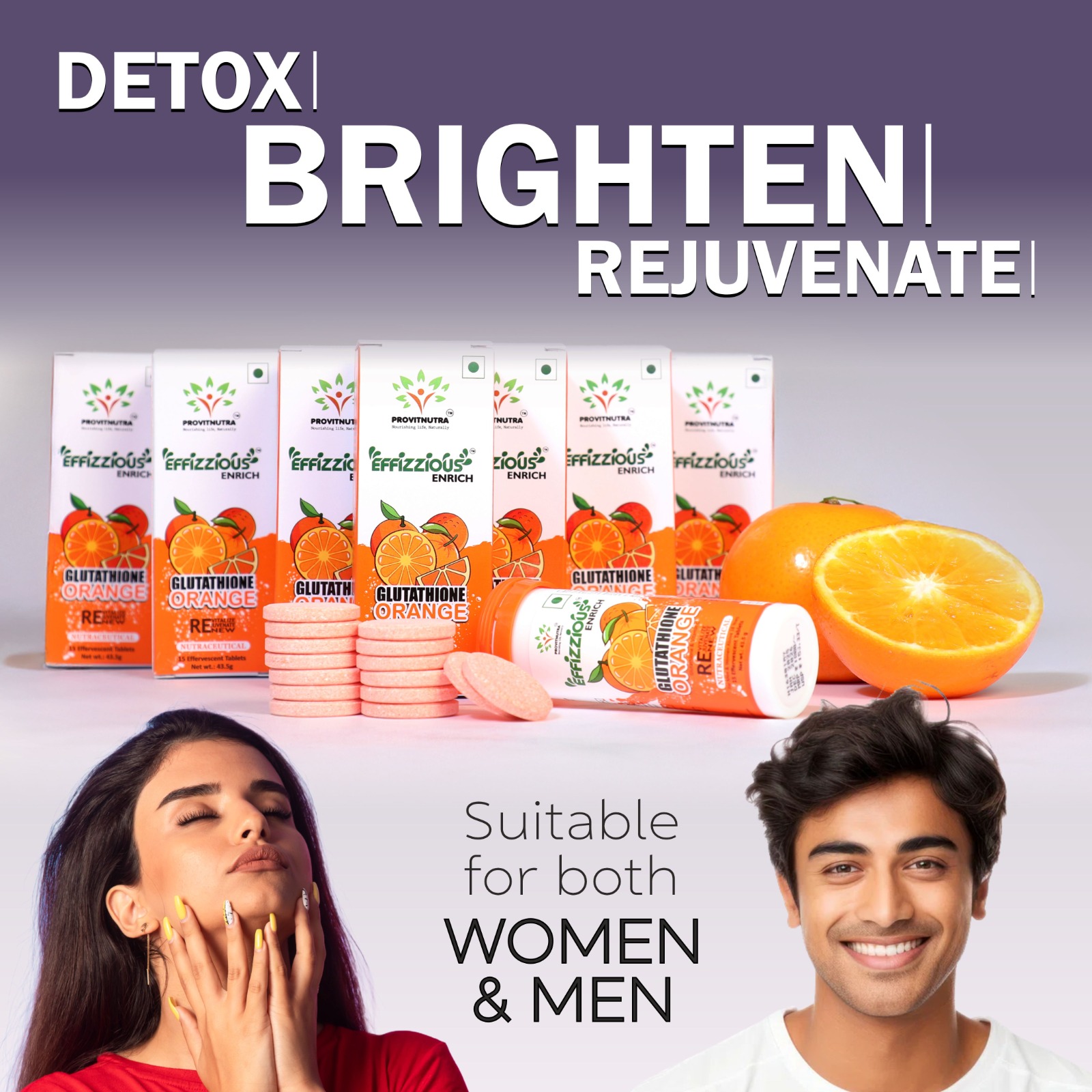 Glutathione Orange Skin Brightening Supplement – Buy Online at AyushBuy